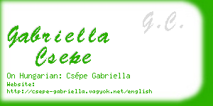 gabriella csepe business card