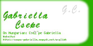 gabriella csepe business card